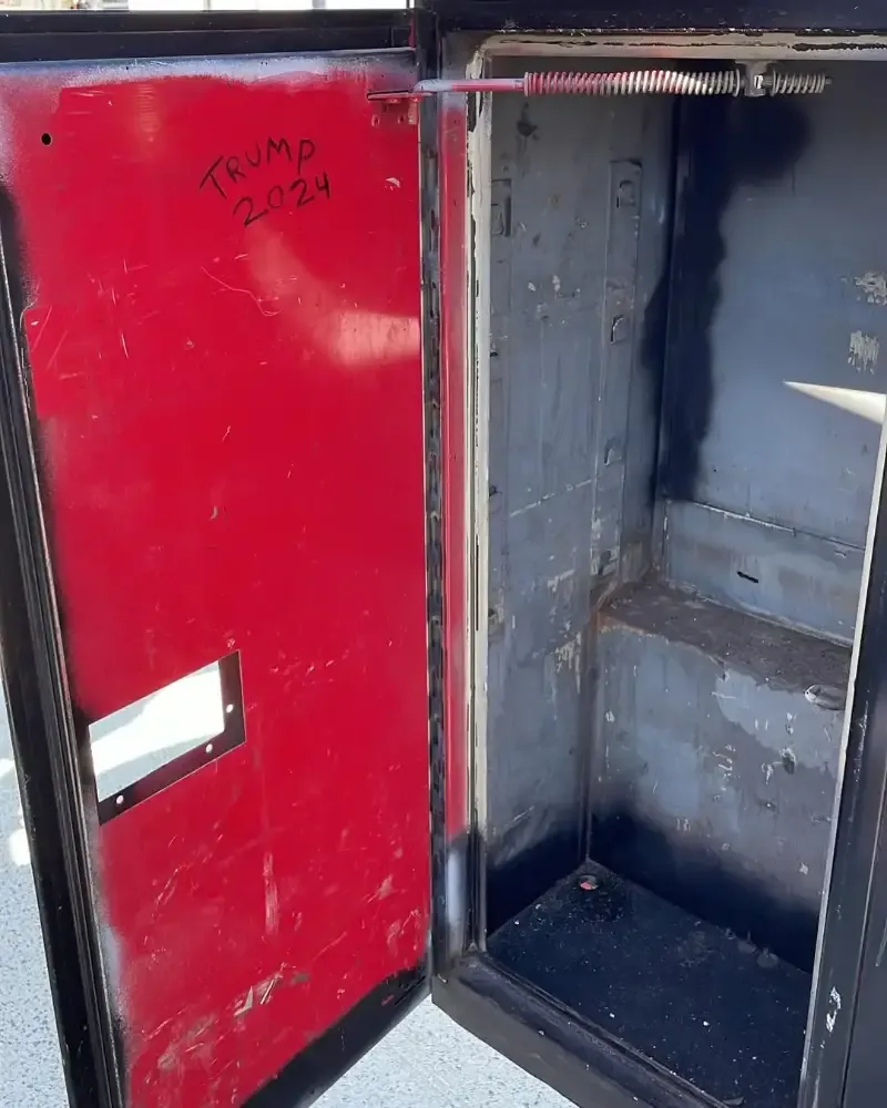 Service Body Compartment before blasting