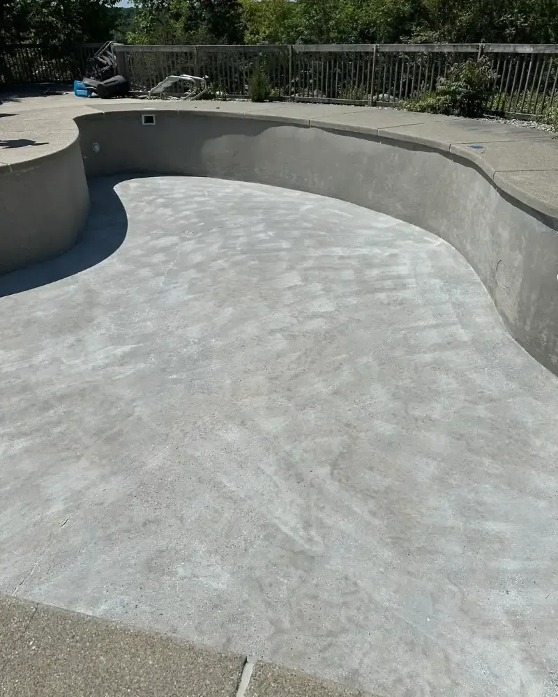 Pool Shell before blasting