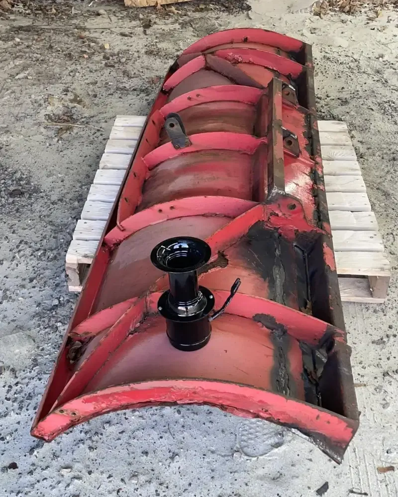 Snowplow Blade before blasting