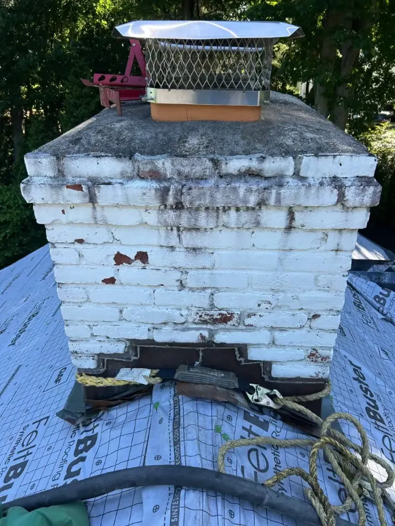 Brick Chimney before blasting