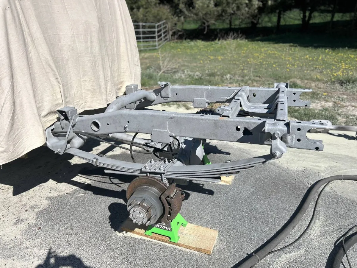 Truck Frame after blasting