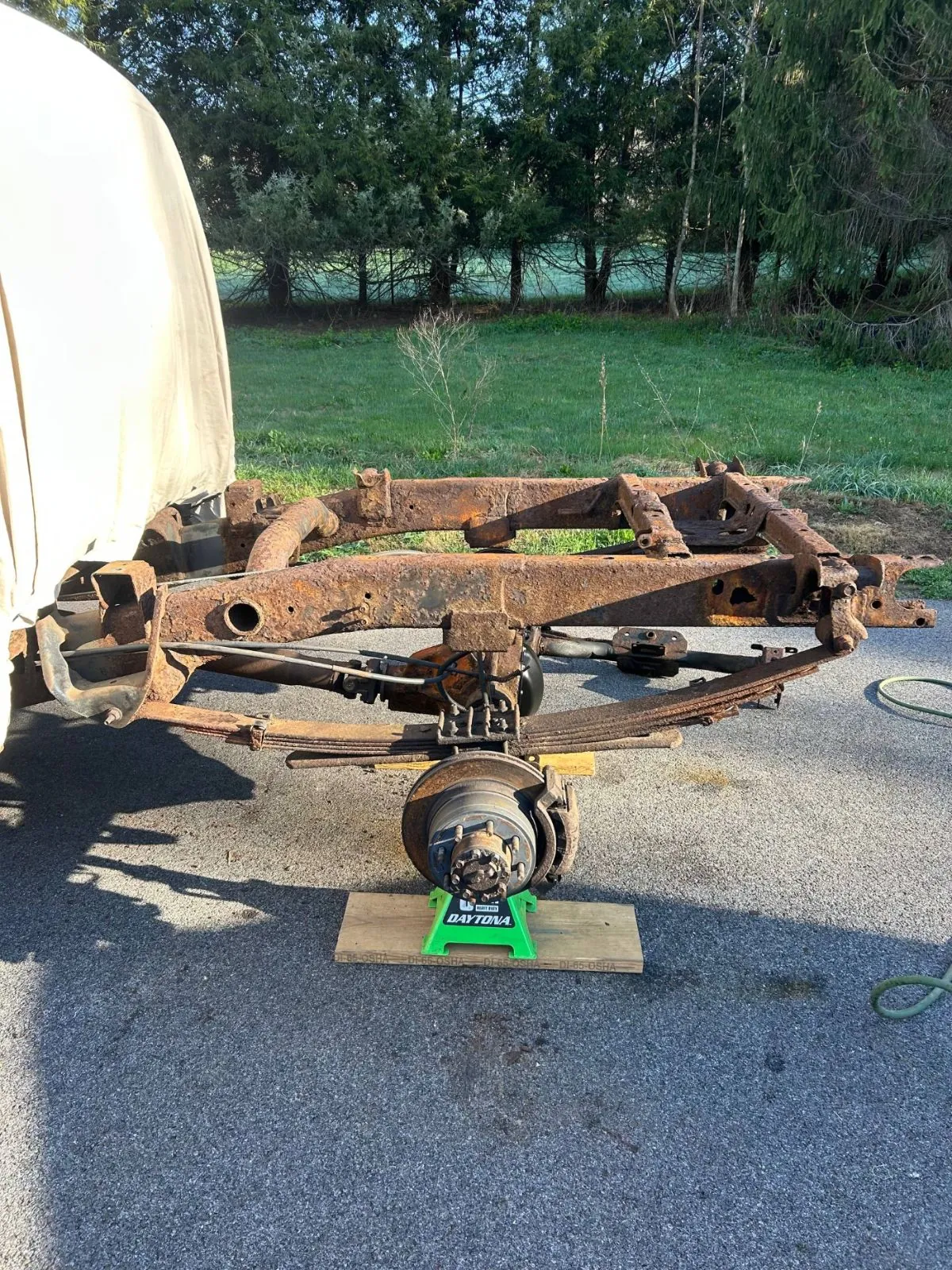 Truck Frame before blasting
