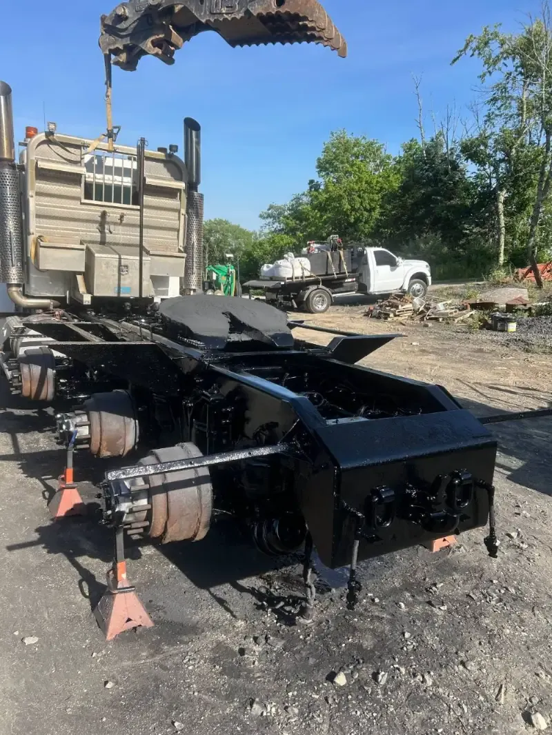 Tractor Frame before blasting